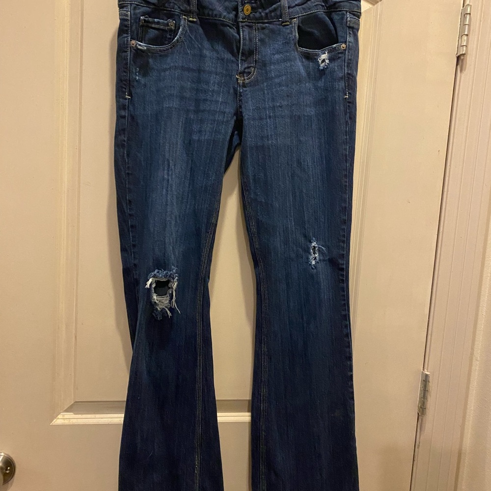 American Eagle Outfitters Dark Indigo Flare Jeans